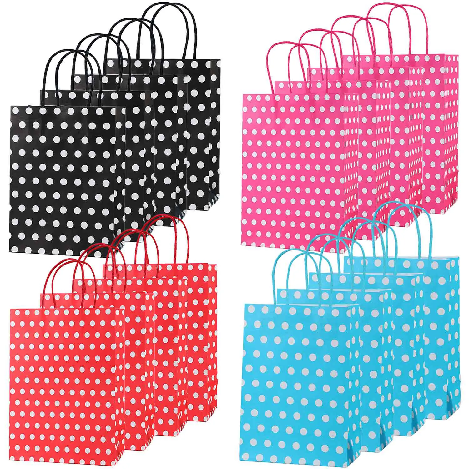 16件套彩色礼品袋